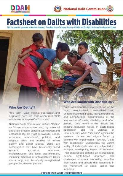 Factsheet on Dalits with Disabilities